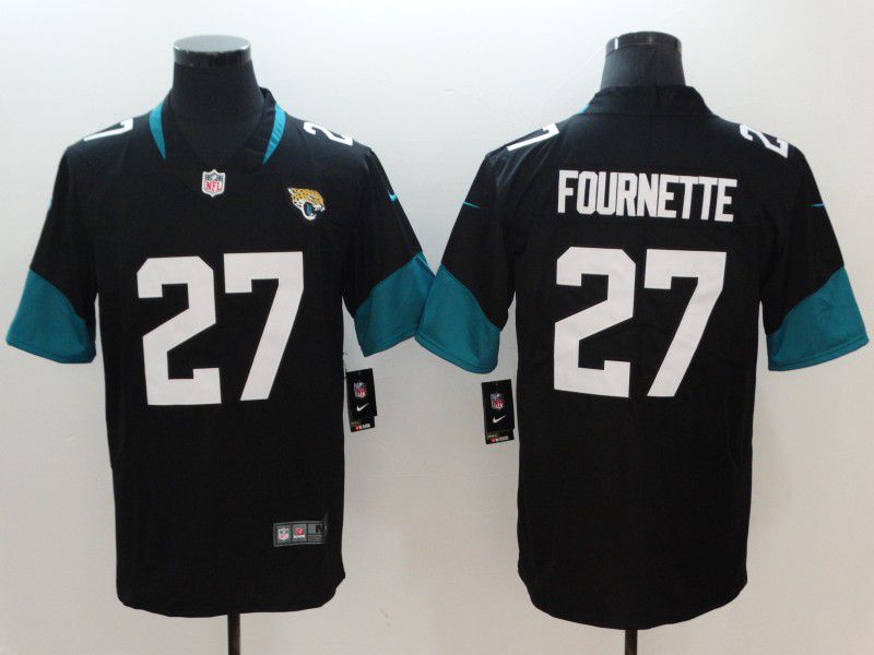 Men Jacksonville Jaguars #27 Fournette Black Vapor Untouchable Limited Player Nike NFL Jerseys->new york giants->NFL Jersey